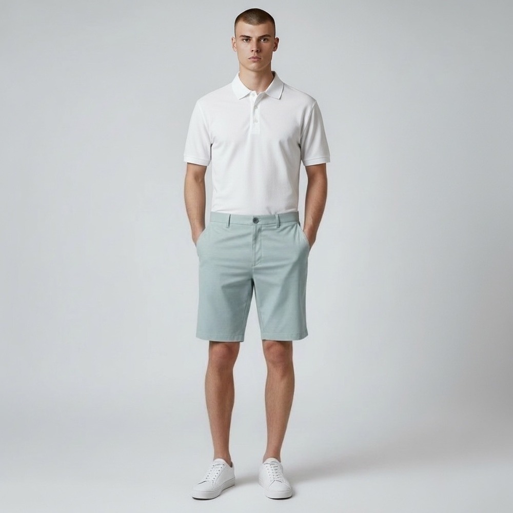 Travis Mathew‎ Shorts Mens 40 Green Chino Lightweight Golf Performance Tech